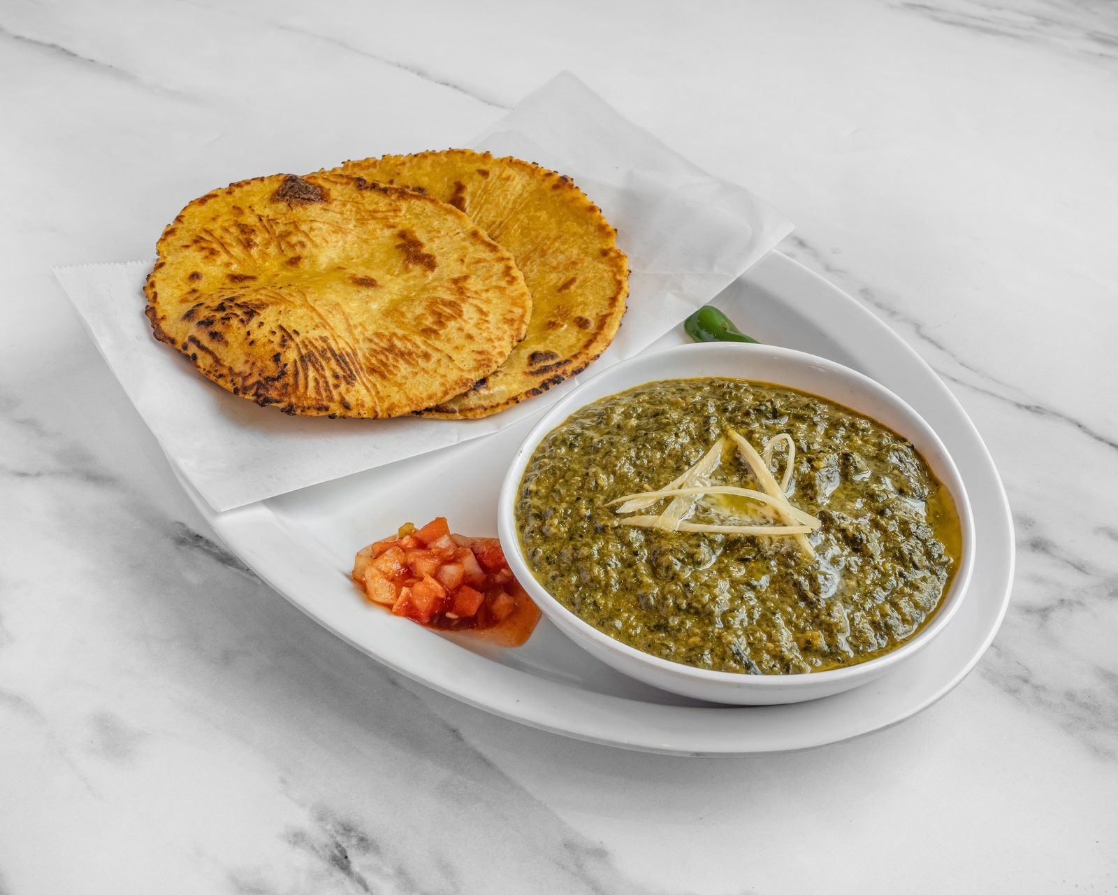 Sarson Ka Saag & Makki Ki Roti — Rajwadi Thali Catering